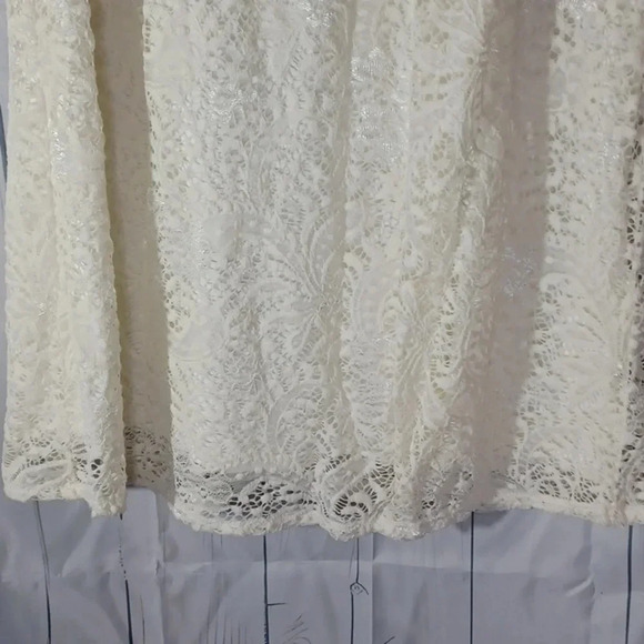 Tacera cream color lace dress - Picture 3 of 9